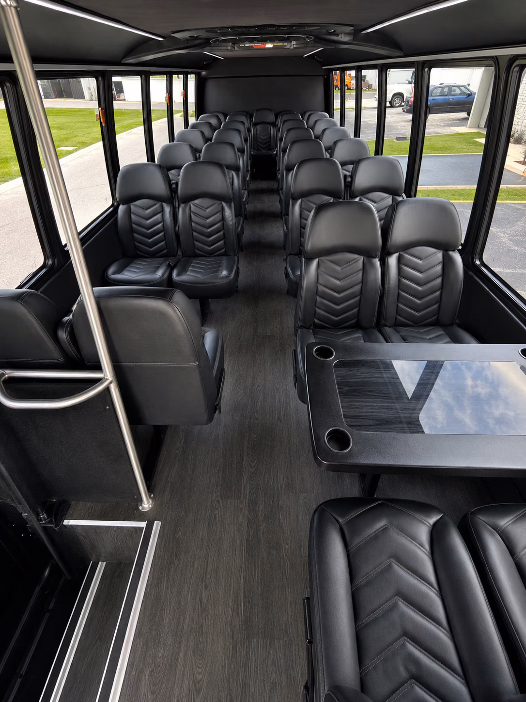 meriden 15 passenger minibus inside