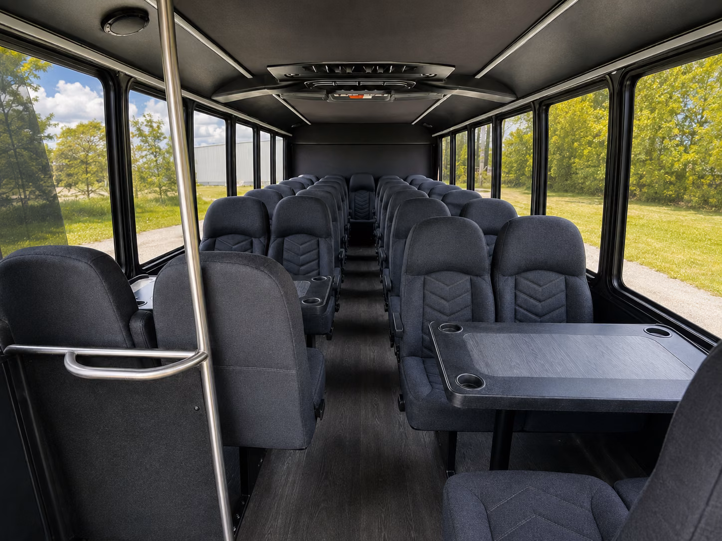 meriden 15 passenger minibus interior