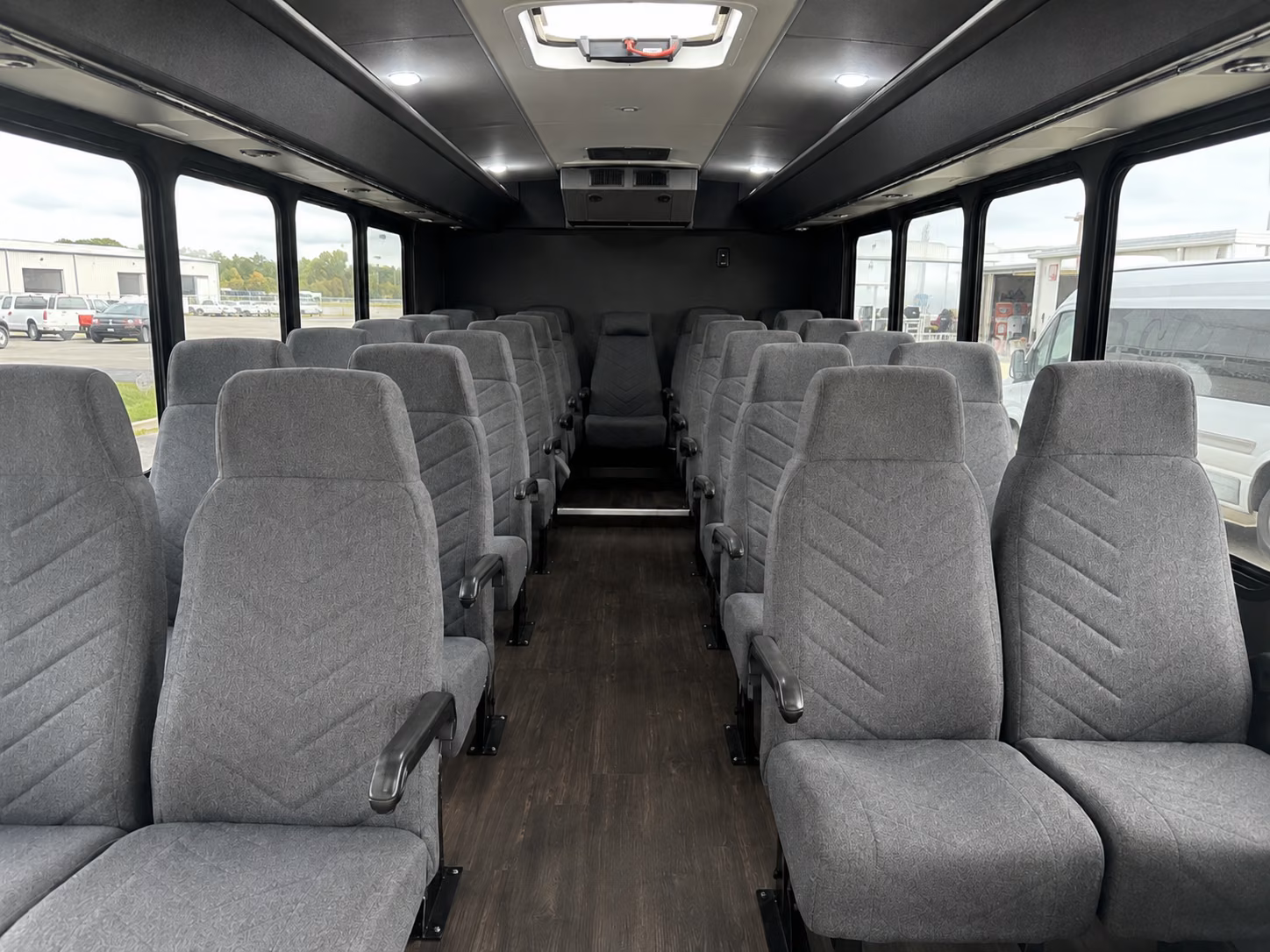 meriden 20 passenger minibus inside