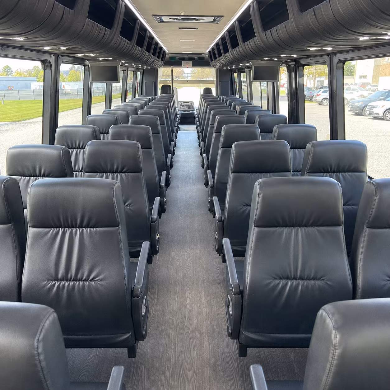 meriden 30 passenger minibus inside