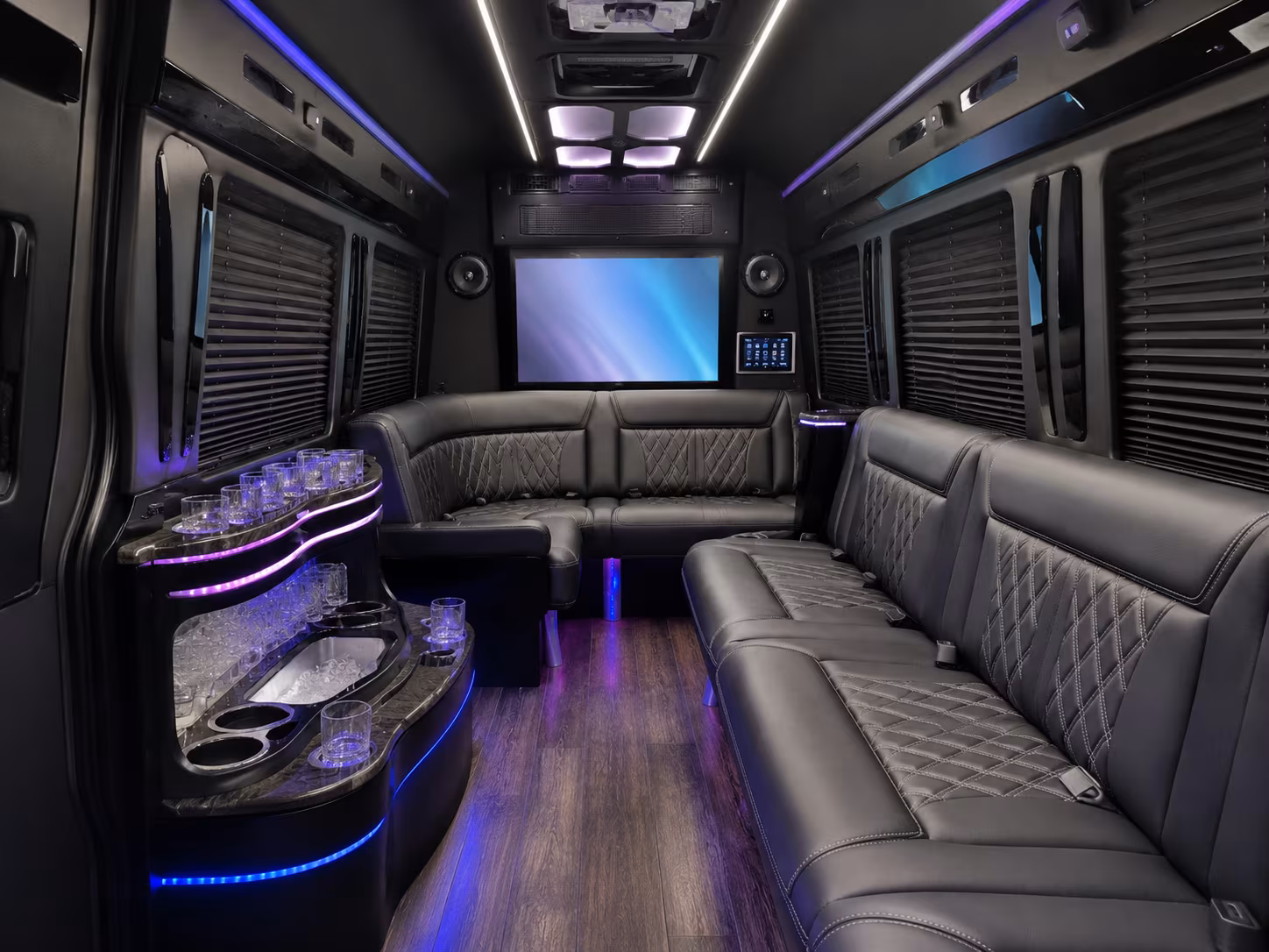 meriden corporate event transportation onboard seating