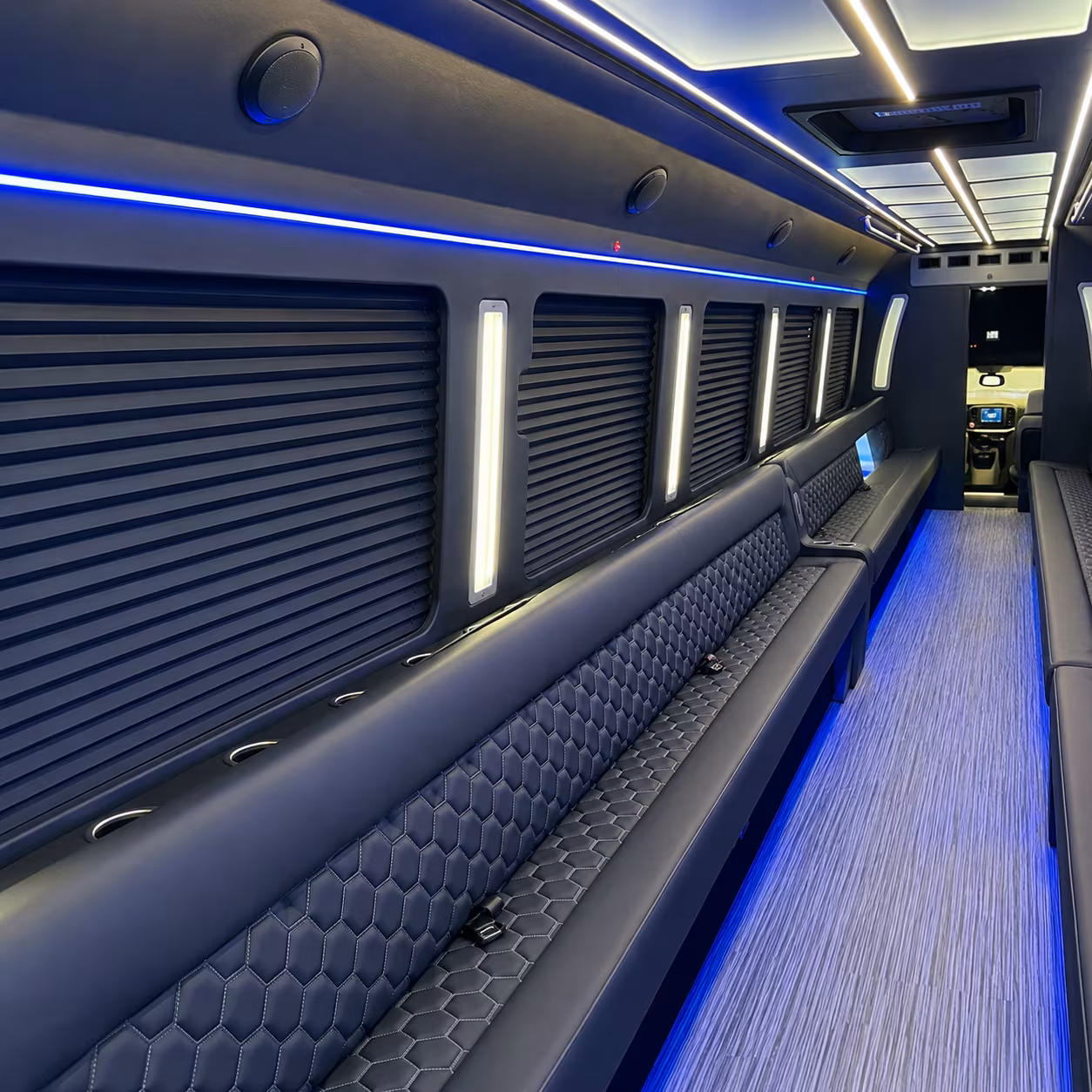 meriden party bus interior